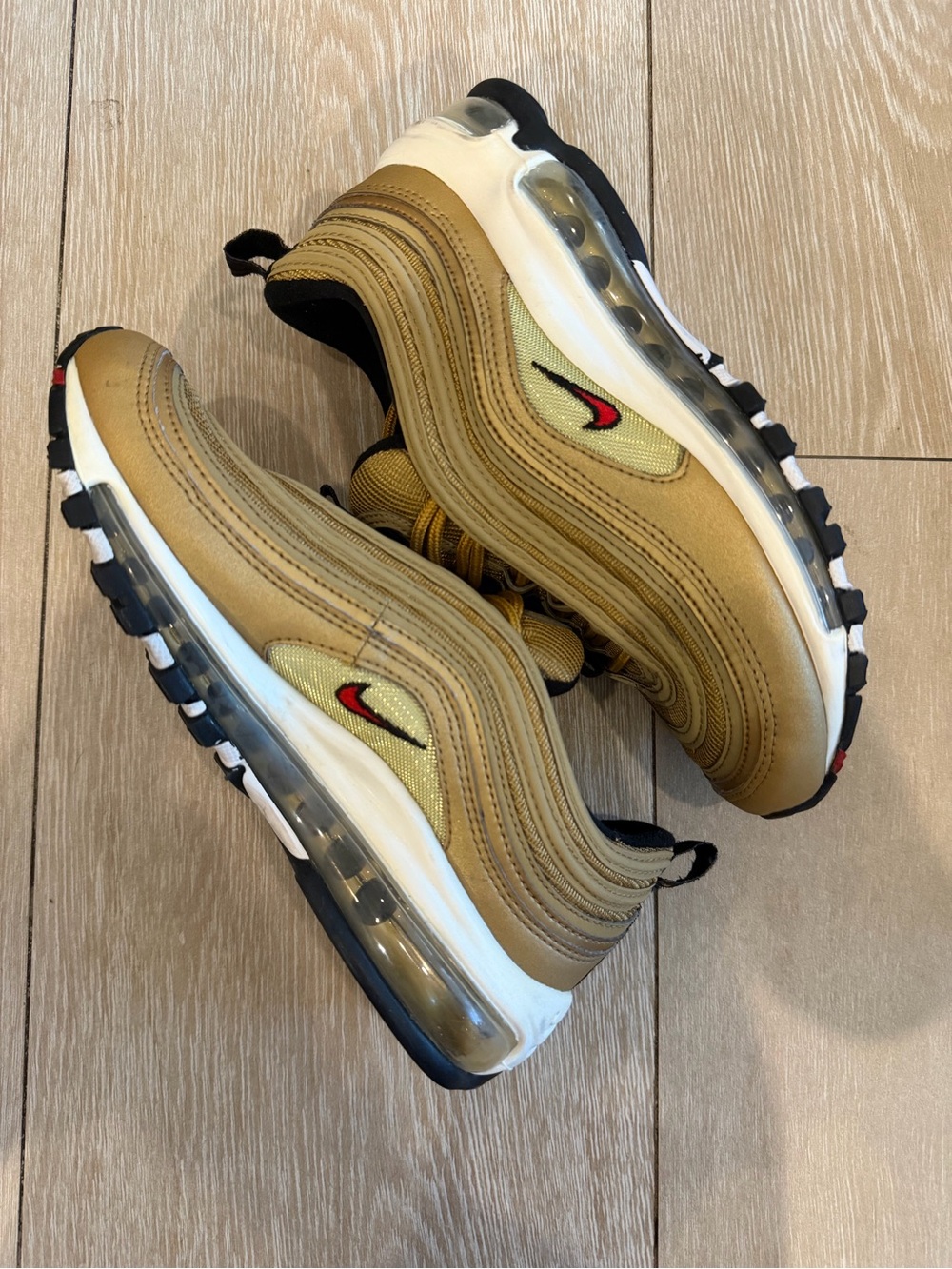 Nike Air Max 97 Gold Bullet Metallic Gold Sneakers